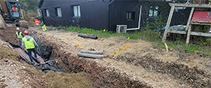 Installation of underdrain along the Parkway between Morse Place and Home Avenue.