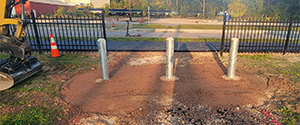 Installation of bollards at the entrance of the shared use path to the Lyman Avenue cul-de-sac.