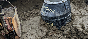 Crews install new sewer line throughout the south end to replace existing aging infrastructure. New sewer line installation on Flynn Avenue.