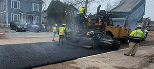 Temporary paving of Flynn Avenue prior to the winter shutdown after construction season 1.